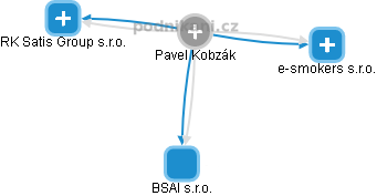 Pavel Kobzák - Vizualizace  propojení osoby a firem v obchodním rejstříku