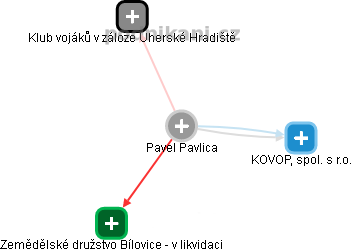 Pavel Pavlica - Vizualizace  propojení osoby a firem v obchodním rejstříku