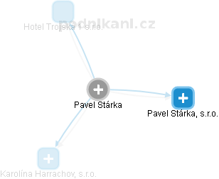 Pavel Stárka - Vizualizace  propojení osoby a firem v obchodním rejstříku