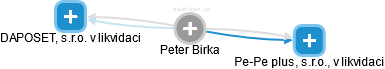 Peter Birka - Vizualizace  propojení osoby a firem v obchodním rejstříku