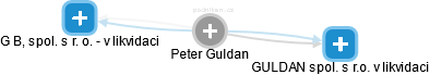 Peter Guldan - Vizualizace  propojení osoby a firem v obchodním rejstříku