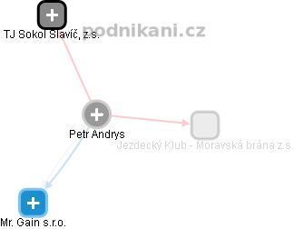 Petr Andrys - Vizualizace  propojení osoby a firem v obchodním rejstříku