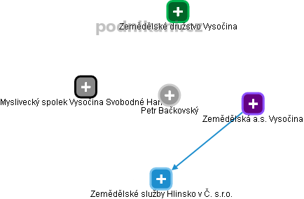 Petr Bačkovský - Vizualizace  propojení osoby a firem v obchodním rejstříku