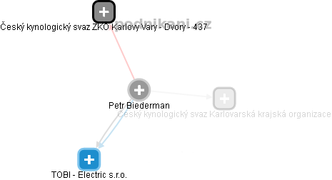 Petr Biederman - Vizualizace  propojení osoby a firem v obchodním rejstříku