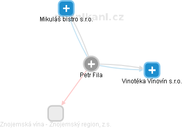 Petr Fila - Vizualizace  propojení osoby a firem v obchodním rejstříku