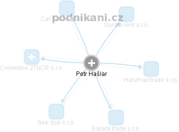 Petr Hašlar - Vizualizace  propojení osoby a firem v obchodním rejstříku