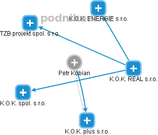 Petr Kobian - Vizualizace  propojení osoby a firem v obchodním rejstříku