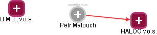 Petr Matouch - Vizualizace  propojení osoby a firem v obchodním rejstříku