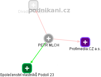 PETR MLCH - Vizualizace  propojení osoby a firem v obchodním rejstříku