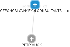 PETR MÜCK - Vizualizace  propojení osoby a firem v obchodním rejstříku