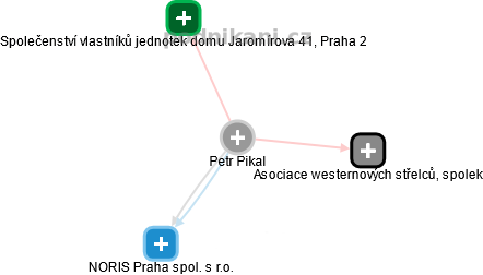 Petr Pikal - Vizualizace  propojení osoby a firem v obchodním rejstříku