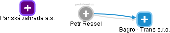 Petr Ressel - Vizualizace  propojení osoby a firem v obchodním rejstříku
