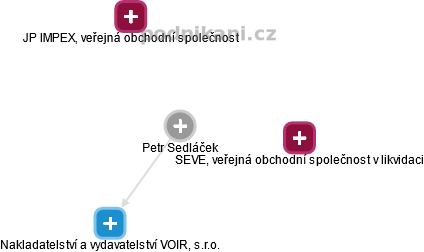 Petr Sedláček - Vizualizace  propojení osoby a firem v obchodním rejstříku