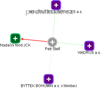 Petr Štefl - Vizualizace  propojení osoby a firem v obchodním rejstříku