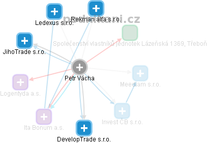 Petr Vácha - Vizualizace  propojení osoby a firem v obchodním rejstříku
