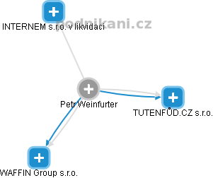 Petr Weinfurter - Vizualizace  propojení osoby a firem v obchodním rejstříku