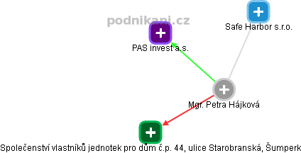 Petra Hájková - Vizualizace  propojení osoby a firem v obchodním rejstříku