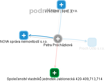 Petra Procházková - Vizualizace  propojení osoby a firem v obchodním rejstříku