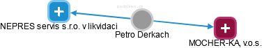 Petro Derkach - Vizualizace  propojení osoby a firem v obchodním rejstříku