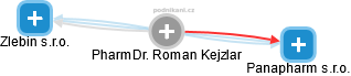 Roman Kejzlar - Vizualizace  propojení osoby a firem v obchodním rejstříku