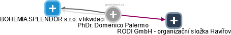 Domenico Palermo - Vizualizace  propojení osoby a firem v obchodním rejstříku
