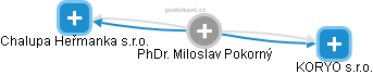  Miloslav P. - Vizualizace  propojení osoby a firem v obchodním rejstříku