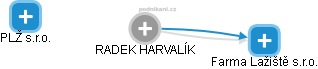 RADEK HARVALÍK - Vizualizace  propojení osoby a firem v obchodním rejstříku