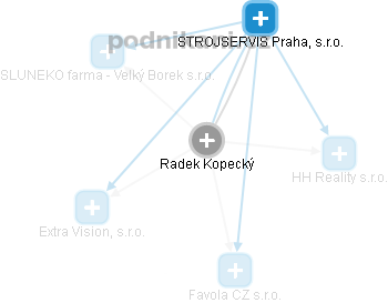 Radek Kopecký - Vizualizace  propojení osoby a firem v obchodním rejstříku