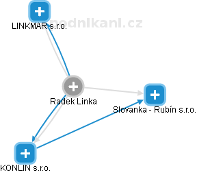 Radek Linka - Vizualizace  propojení osoby a firem v obchodním rejstříku