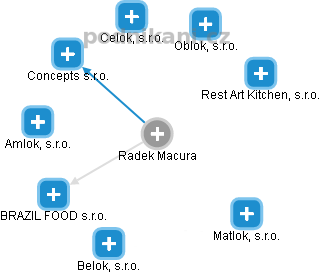 Radek Macura - Vizualizace  propojení osoby a firem v obchodním rejstříku