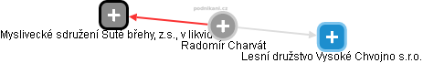  Radomír Ch. - Vizualizace  propojení osoby a firem v obchodním rejstříku