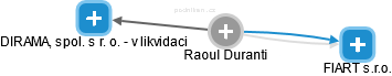  Raoul D. - Vizualizace  propojení osoby a firem v obchodním rejstříku