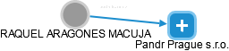 RAQUEL ARAGONES MACUJA - Vizualizace  propojení osoby a firem v obchodním rejstříku