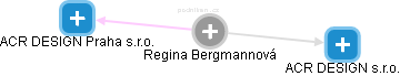  Regina B. - Vizualizace  propojení osoby a firem v obchodním rejstříku