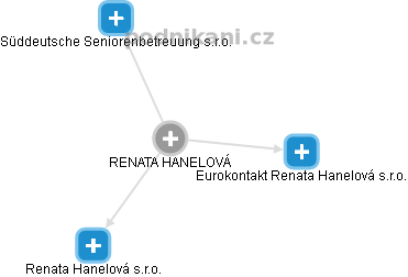  Renata H. - Vizualizace  propojení osoby a firem v obchodním rejstříku