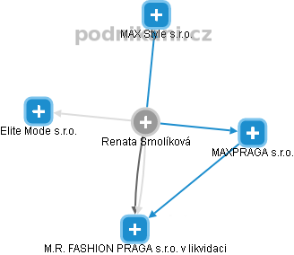  Renata S. - Vizualizace  propojení osoby a firem v obchodním rejstříku