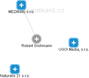 Robert Grohmann - Vizualizace  propojení osoby a firem v obchodním rejstříku