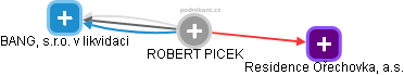 ROBERT PICEK - Vizualizace  propojení osoby a firem v obchodním rejstříku
