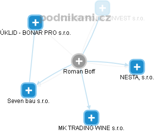 Roman Boff - Vizualizace  propojení osoby a firem v obchodním rejstříku