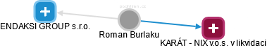 Roman Burlaku - Vizualizace  propojení osoby a firem v obchodním rejstříku