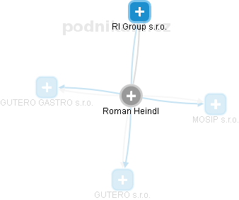 Roman Heindl - Vizualizace  propojení osoby a firem v obchodním rejstříku