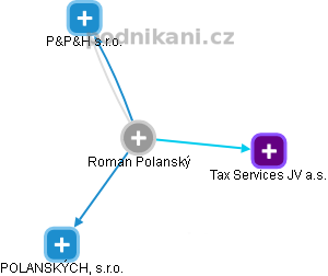 Roman Polanský - Vizualizace  propojení osoby a firem v obchodním rejstříku