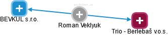 Roman Veklyuk - Vizualizace  propojení osoby a firem v obchodním rejstříku