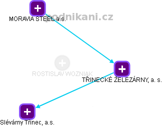  Rostislav W. - Vizualizace  propojení osoby a firem v obchodním rejstříku