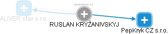 RUSLAN KRYŽANIVSKYJ - Vizualizace  propojení osoby a firem v obchodním rejstříku
