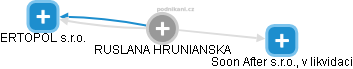 RUSLANA HRUNIANSKA - Vizualizace  propojení osoby a firem v obchodním rejstříku