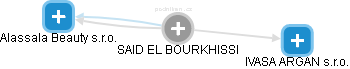 SAID EL BOURKHISSI - Vizualizace  propojení osoby a firem v obchodním rejstříku