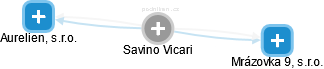  Savino V. - Vizualizace  propojení osoby a firem v obchodním rejstříku