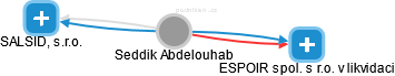 Seddik Abdelouhab - Vizualizace  propojení osoby a firem v obchodním rejstříku