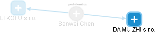  Senwei Ch. - Vizualizace  propojení osoby a firem v obchodním rejstříku